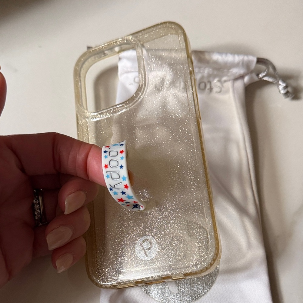 Loopy Case Sparkling Gold Phone Cover - Picture 2 of 4